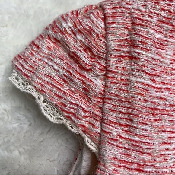 Pili Carrera Baby's Tweed Red Dress Size 18 Months Made in Spain - Picture 4 of 12